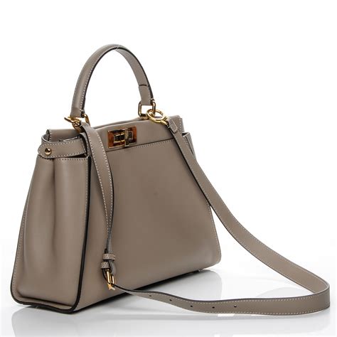 fendi peekaboo large dove grey|fendi peekaboo regular size.